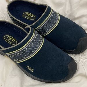 Ryka Leather Wool Slides